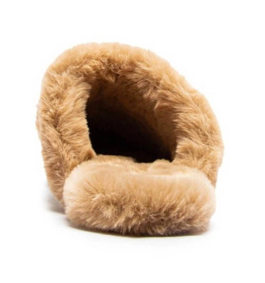 Qupid - Women's Eskimo Flates Pleather Fur Lined Mules