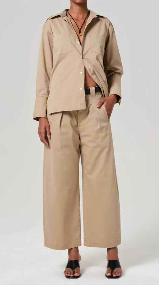 Citizens Of Humanity - Cara Cropped Pleated Trouser