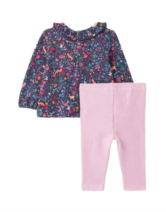Joules - Posie Wood Ditsy Frill Top & Leggings
