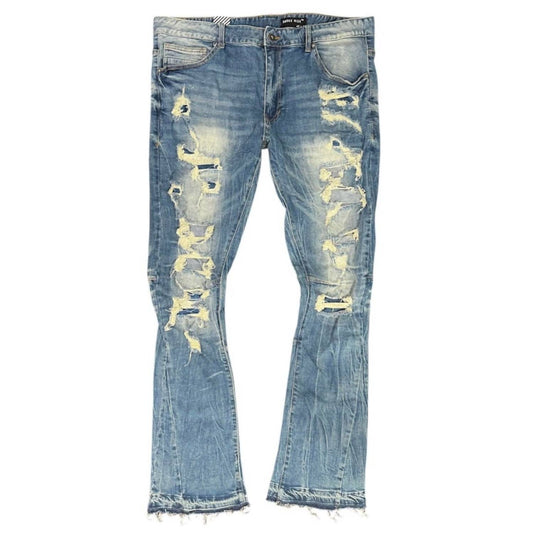 Smoke Rise - Men's Stacked Flare Fit Jeans