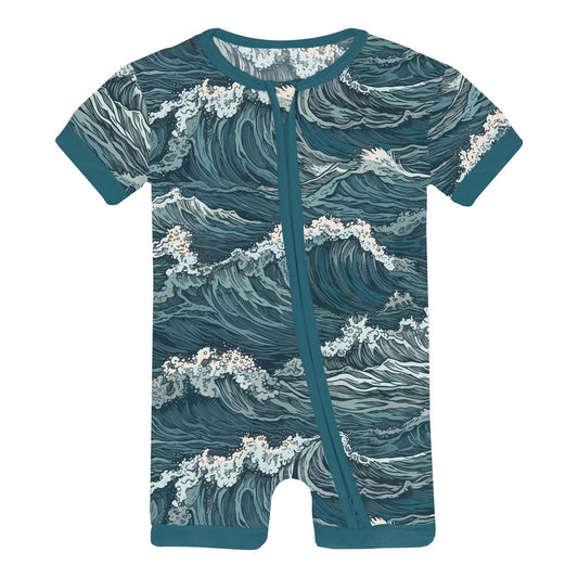 Kickee - Infant & Toddler Unisex Shorty Sleeper With Zipper