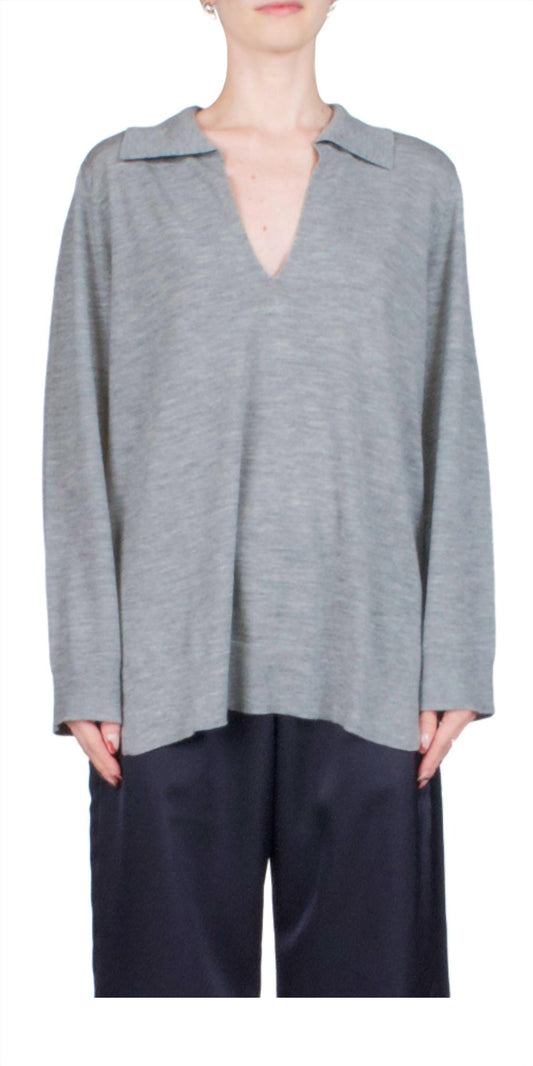 Leset - James V Neck Polo Top