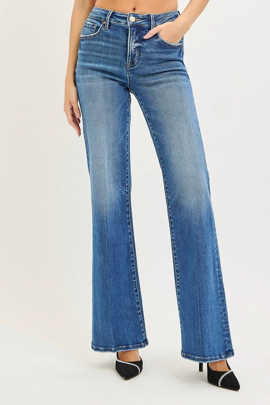 Risen - 5th Avenue High Rise Wide Flare Jeans