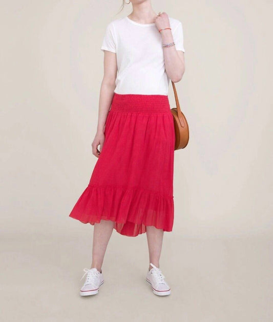 Hatch - The Jelena Crinkled Midi Skirt