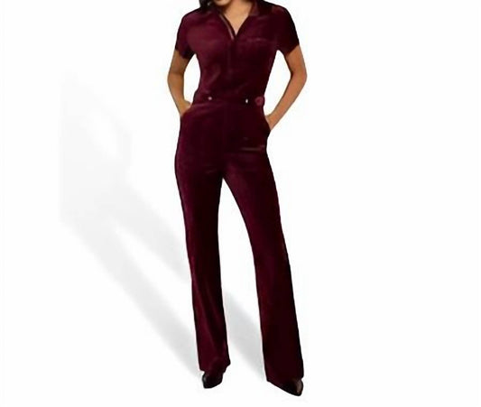 Good American - Fit for Success Velvet Jumpsuit