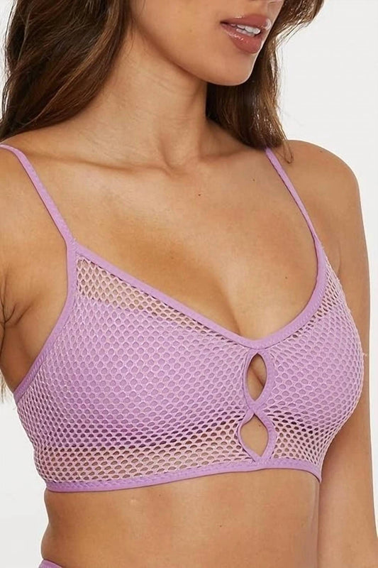 Becca - Network Side Tie Hipster Bikini Bottom And Cami Bikini Top Set