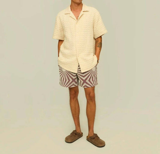 Oas - Ecru Cuba Waffle Shirt