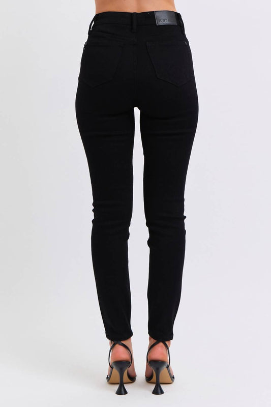 Judy Blue - High Waist Faux Leather Skinny Jeans
