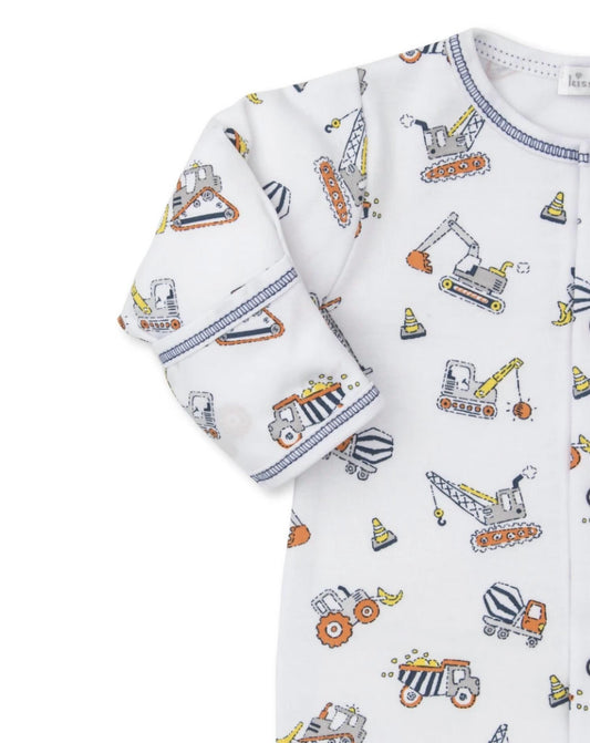 Kissy Kissy - Boy's Dirt Diggers Print Footie