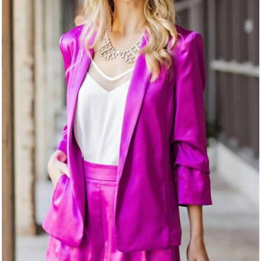 Ee:Some - Satin Whisper Blazer