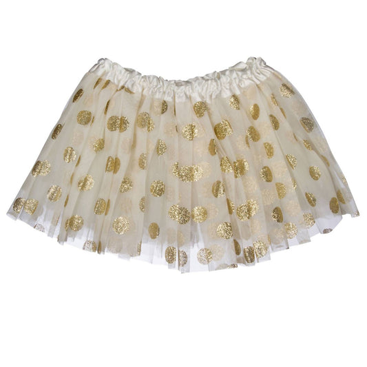 Bari Lynn - Bari Lynn Glitter Gold Dot Tutu Skirt