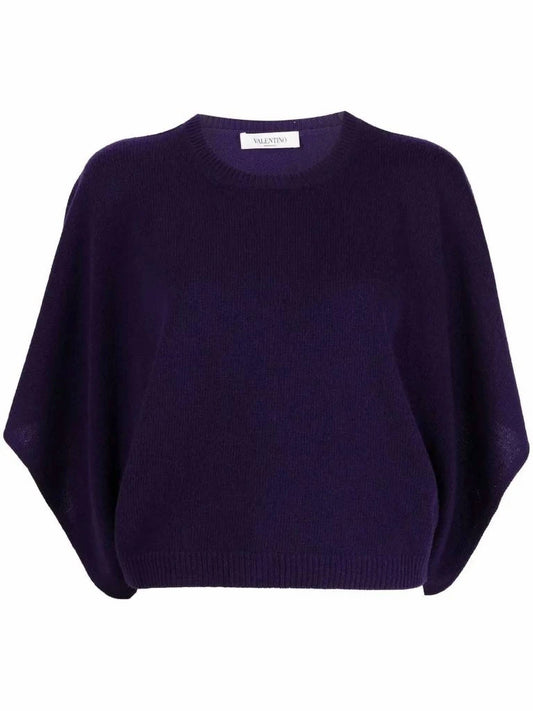 Valentino - Women’s Batwing-sleeve Knitted Top