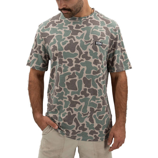 Hurricane Marsh - Marsh Green Camo Migrator Performance Tee