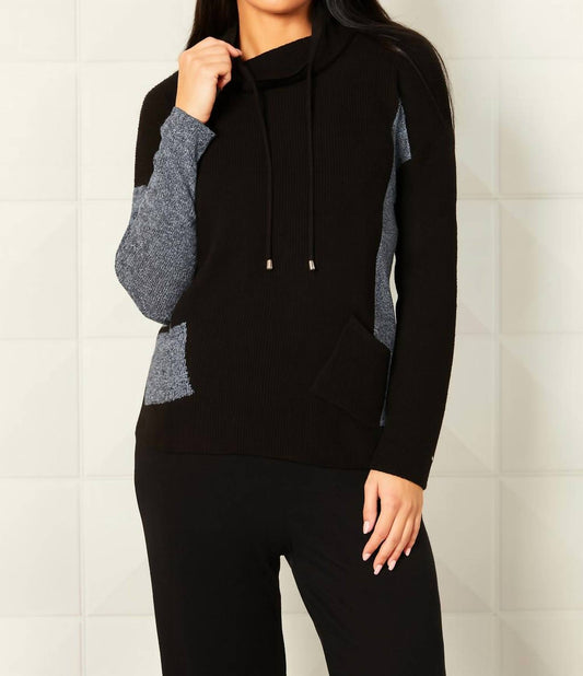 French Kyss - Drawstring Cowl Neck Sweater