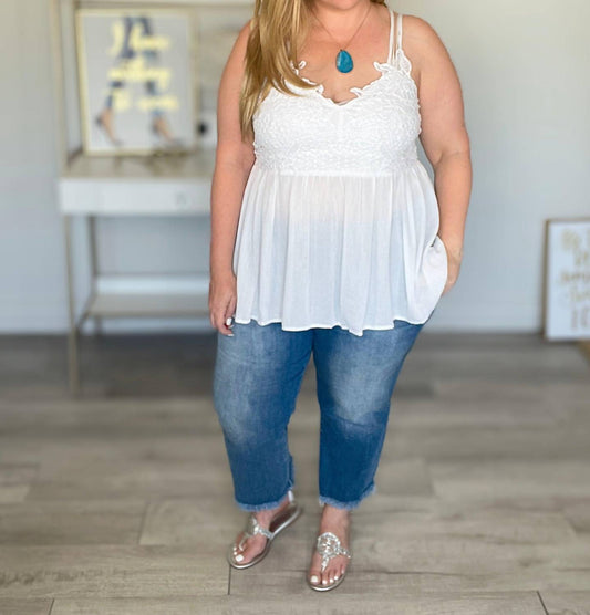 Blakeley - Lace Babydoll Swing Tank Top