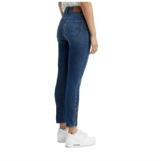 Levi'S - 721 High Rise Denim Ankle Zip Medium Wash Skinny Jeans