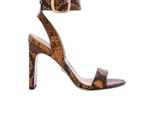 Sam Edelman - Women's Yola Snake Print Leather Heels