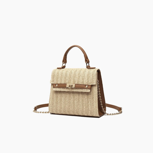 Like Dreams - Women's Neo Pastel Straw Crossbody Bag