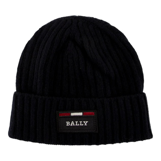 Bally - Men's Ribbed Logo Wool Beanie