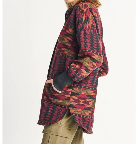 Dex - Geo Zip Front Printed Jacket