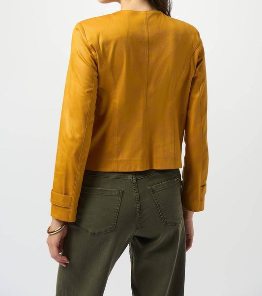 Joseph Ribkoff - Long Sleeve Faux Suede Jacket