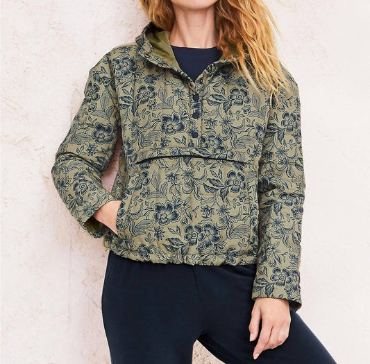 Garnet Hill - Recycled Quilted Pullover Jacket