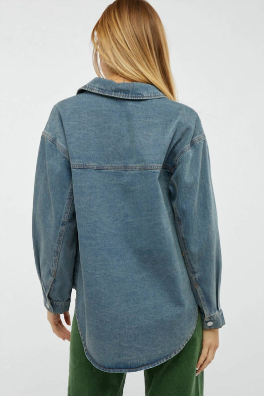 Davi & Dani - Denim Shacket