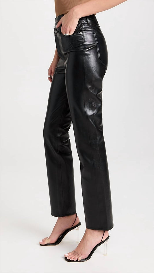 Agolde - Leather Crisscross Straight Pants