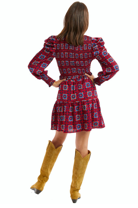Smocked Kaleidoscope Dress