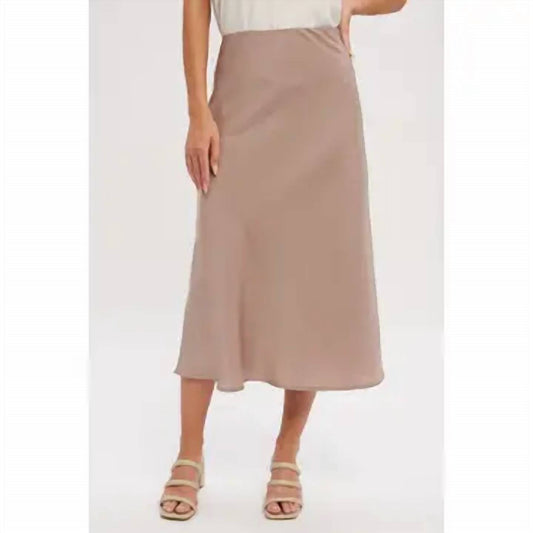 Bluivy - Satin Midi Skirt