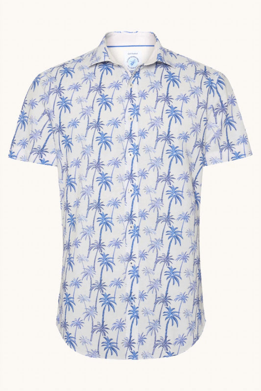 A Fish Named Fred - Short Sleeve Palm Tree Shirt
