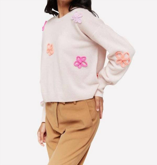 Brodie Cashmere - Flower Pop Crew Neck Jumper