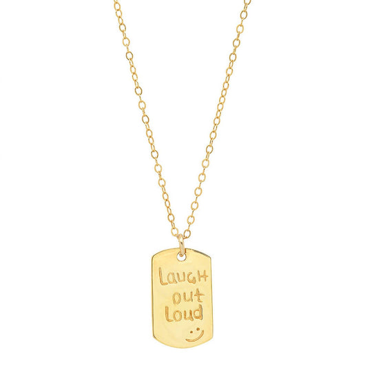 Jessica Elliot - Women's Vermeil "Resolutions we can all keep" Dogtags Max Necklace