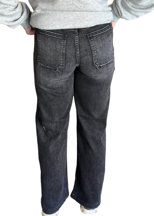 Just Black Denim - Mini Patch Pocket Flare Jeans