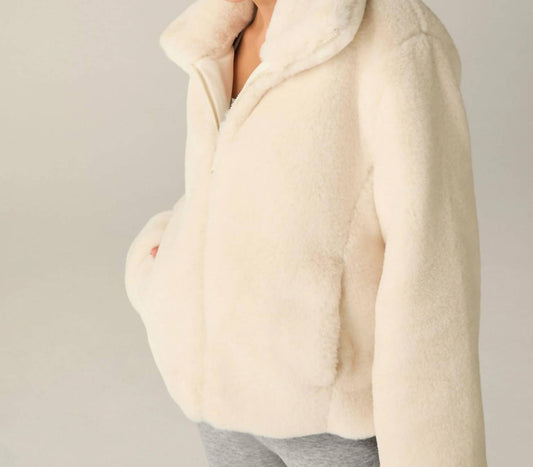 Beyond Yoga - On The List Faux Fur Jacket
