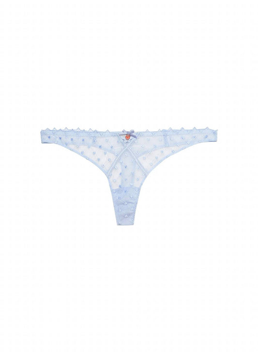 Fleur Du Mal - Women's Love Lock Embroidery Thong Bottom