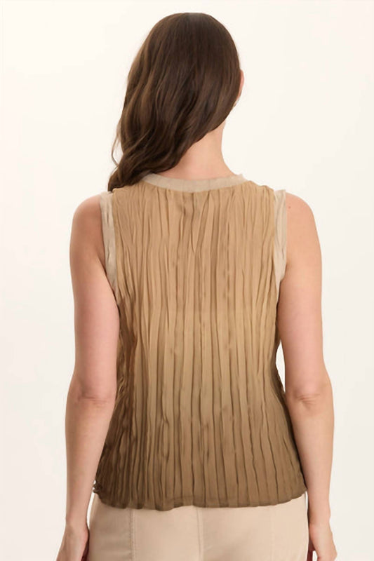Xcvi - Idonia Crinkle Pleat Tank Top