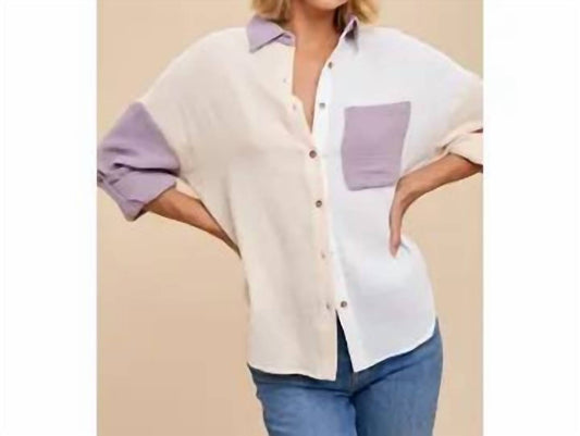 In-Loom - Colorblock Button UP