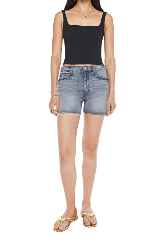 Mother - Skipper Long Fray Denim Short