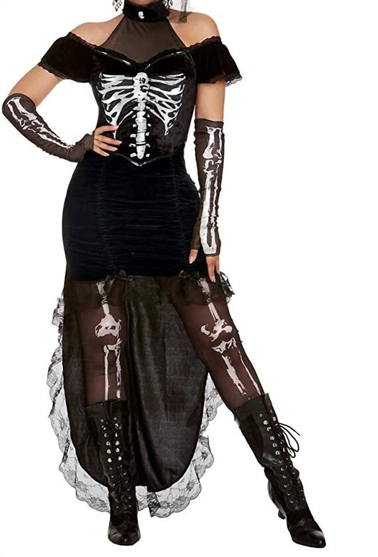 Dreamgirl - Madame Skeleton Costume Dress