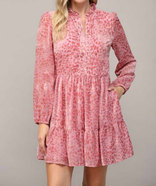 Fate - Cleo Burnout Leopard Dress