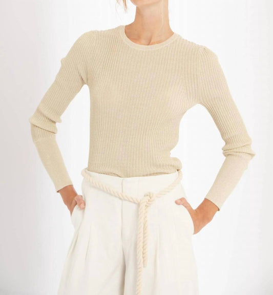 Lanhtropy - Vail Lurex Knitted Top