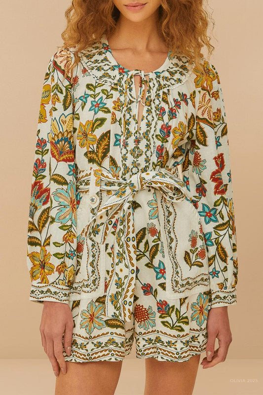 Farm Rio - Botanicals Belted Romper