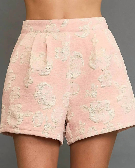 Umgee - Jacquard High Waist Shorts