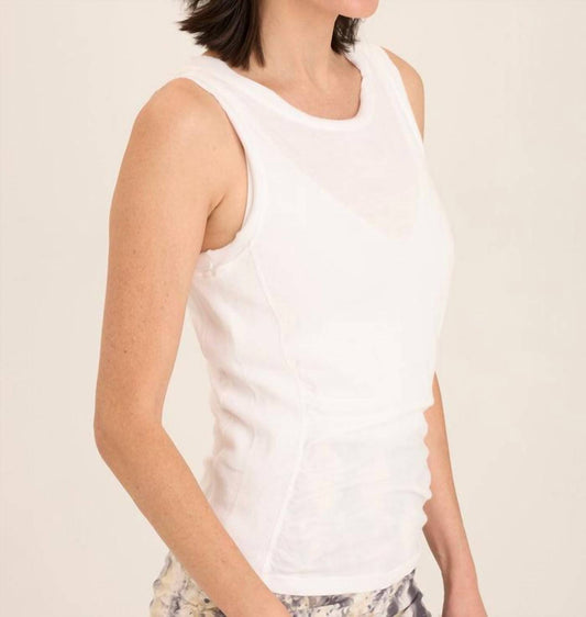 Xcvi - Rexel Jersey Rib Insert Shirred Tank