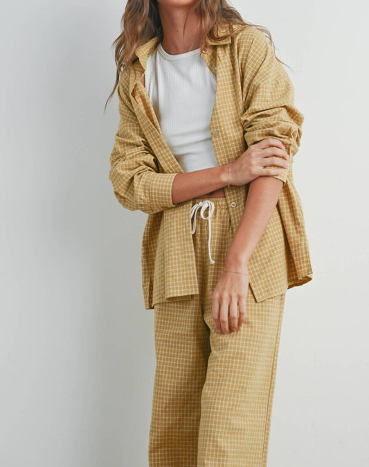 Buttermelon - Amy Micro Check Button Down Shirt