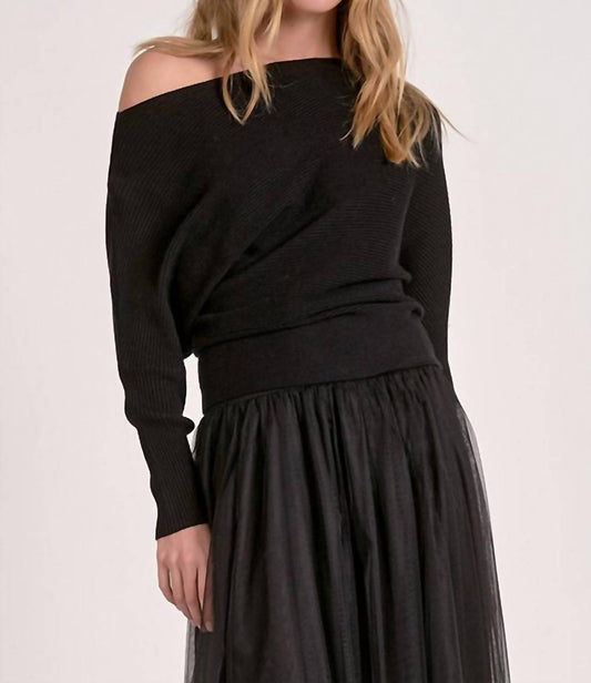 Elan - Saffron Off The Shoulder Sweater