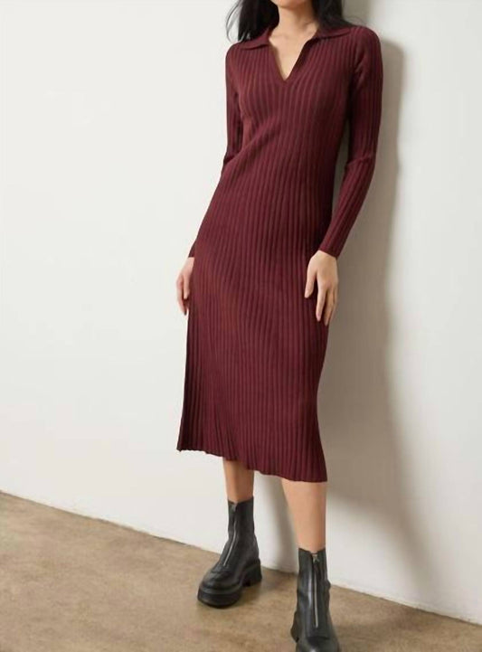 Lilla P - Long Sleeve Rib Henley Dress