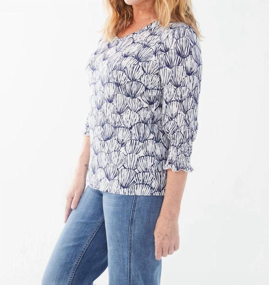 Fdj - Shell Etching Print Top
