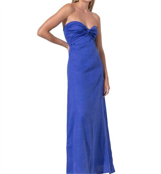 Lusana - Melody Linen Maxi Dress